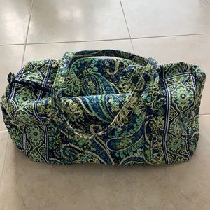 Vera Bradley large paisley duffle bag